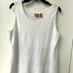 Chico's Size 2 White Tank Top